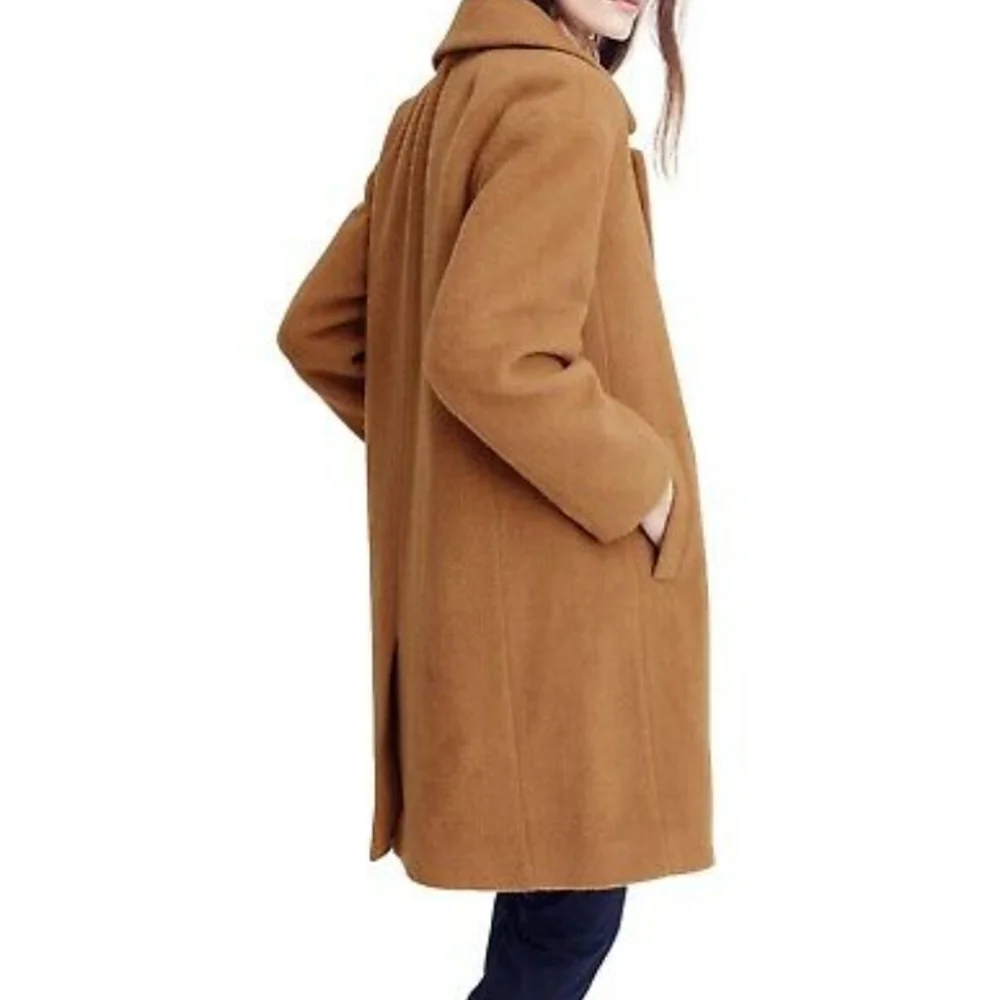 J. Crew Collection Camel Hair Relaxed Topcoat